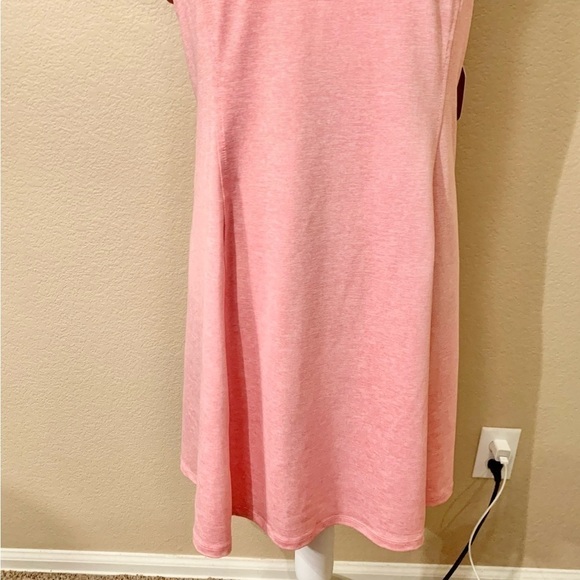 NWT Athletic Dress Large Harmony & Balance Coral Pink Racerback Stretch Slvlss - Picture 4 of 16